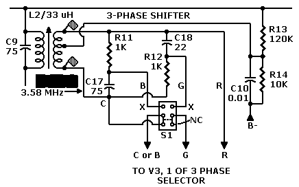 Mechanisches Farbfernsehen: Modifications to Col-R-Tel phase selector.